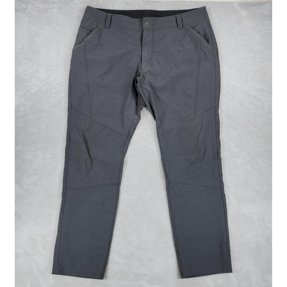 Kuhl Deceptr Pants Mens 38x32 Gray Nylon Stretch Hiking Travel Tech Outdoor